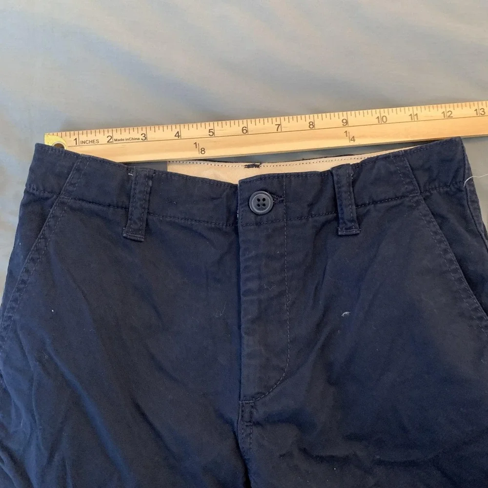Gap Chino Shorts Boys 12 Blue Adjustable Waist Comfort‎ Stretch Twill Casual